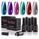 Luminous Reign-B 24D Cat Eye Gel Nail Polish 6 Colors 6*8ml（No Magnetic）