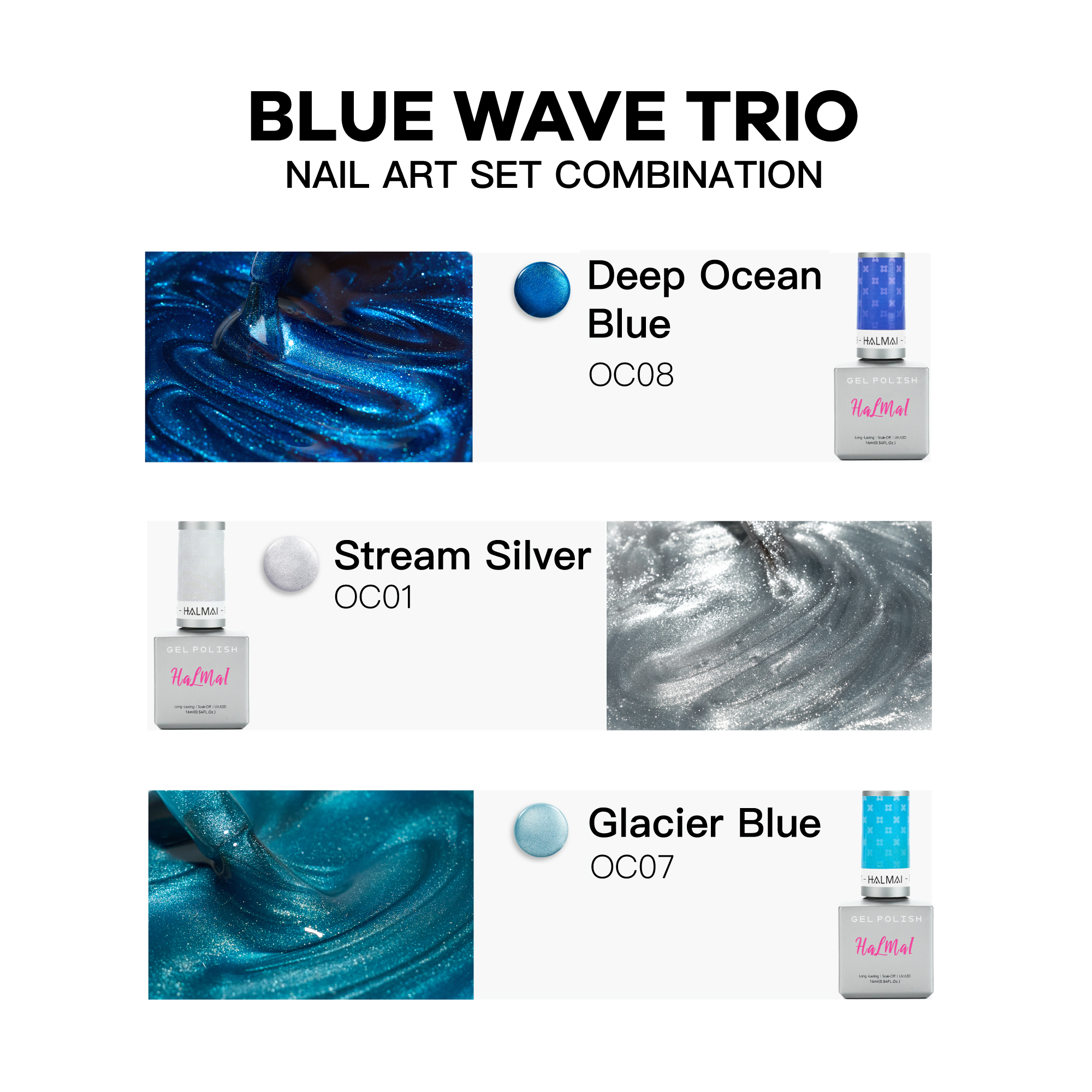 OneCoat Gel 9-kleuren set