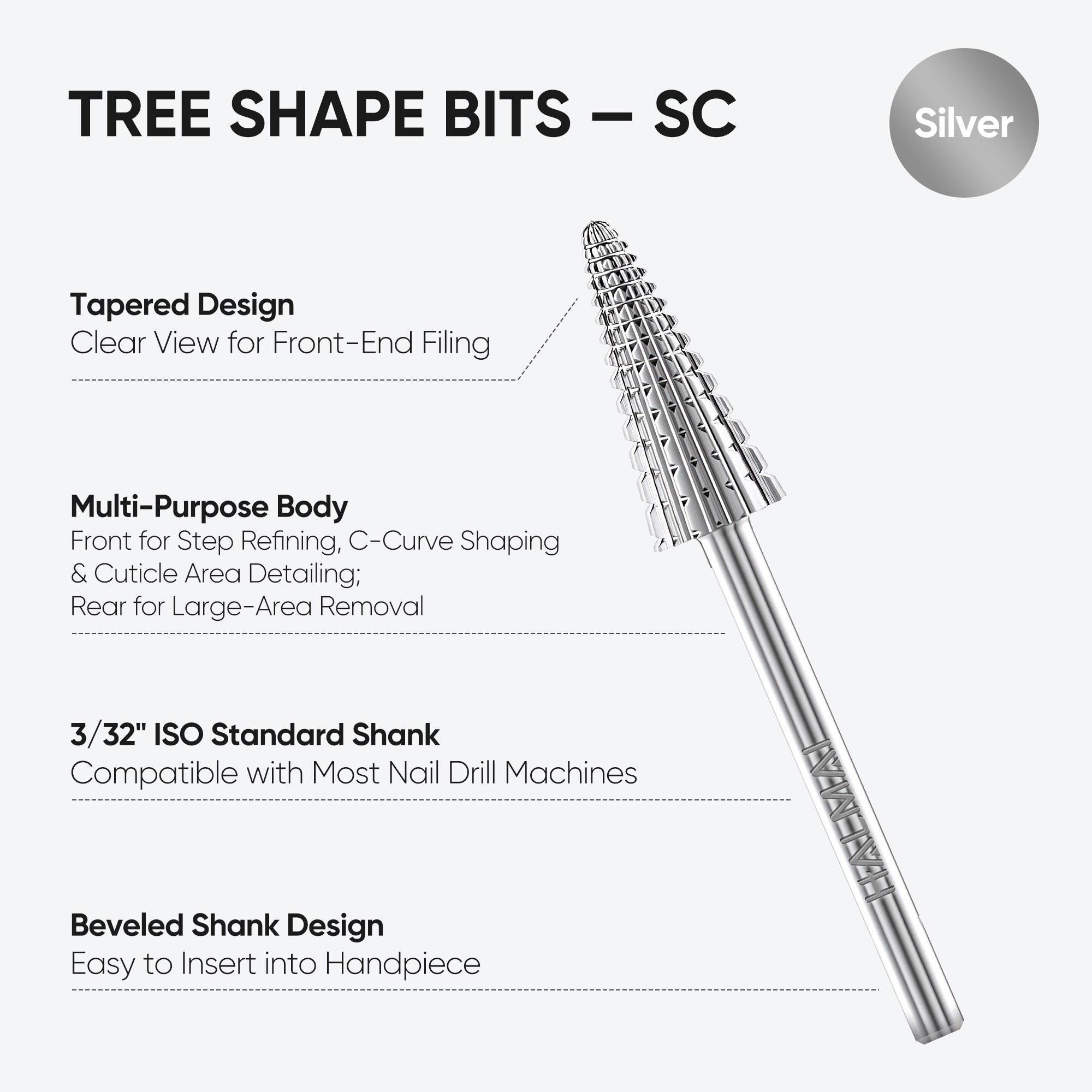 Tree Shape Bit-Silver