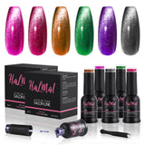 CatEye Gel Nail Polish Kit with Handled UV Lamp