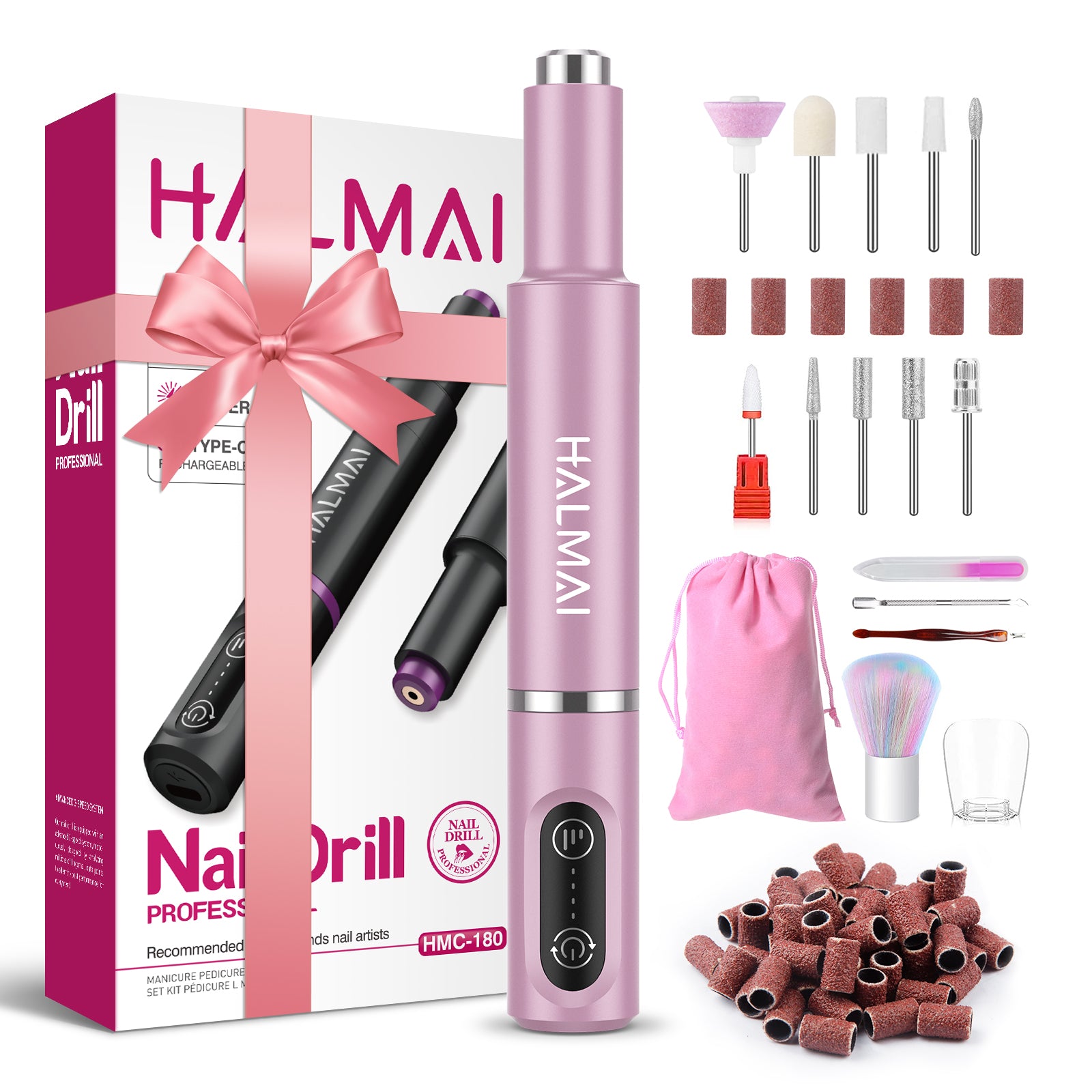 HMC180 Cordless Portable Electric Nail Drill Machine