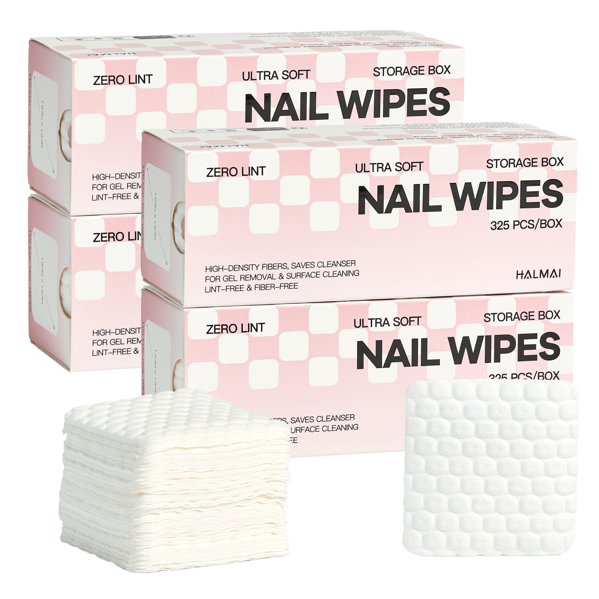 Soft-Grip Nail Wipes Four boxes * Bulk Pack