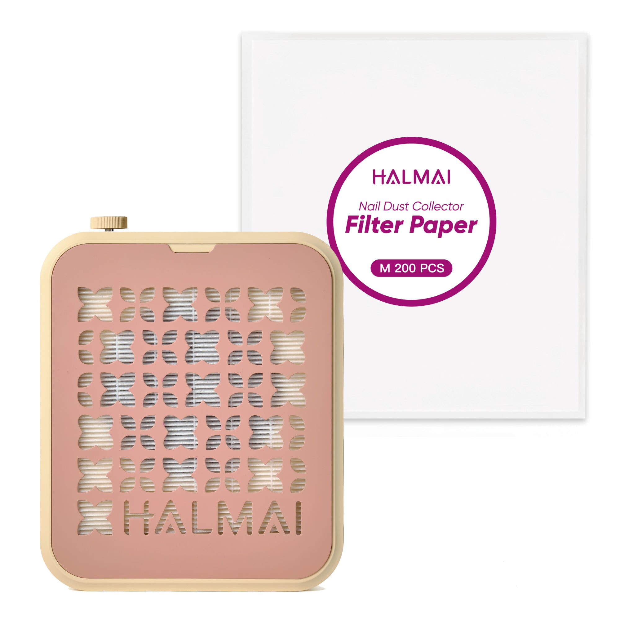 Rechargeable Cordless Nail Dust Collector Set 2 Clay Blush