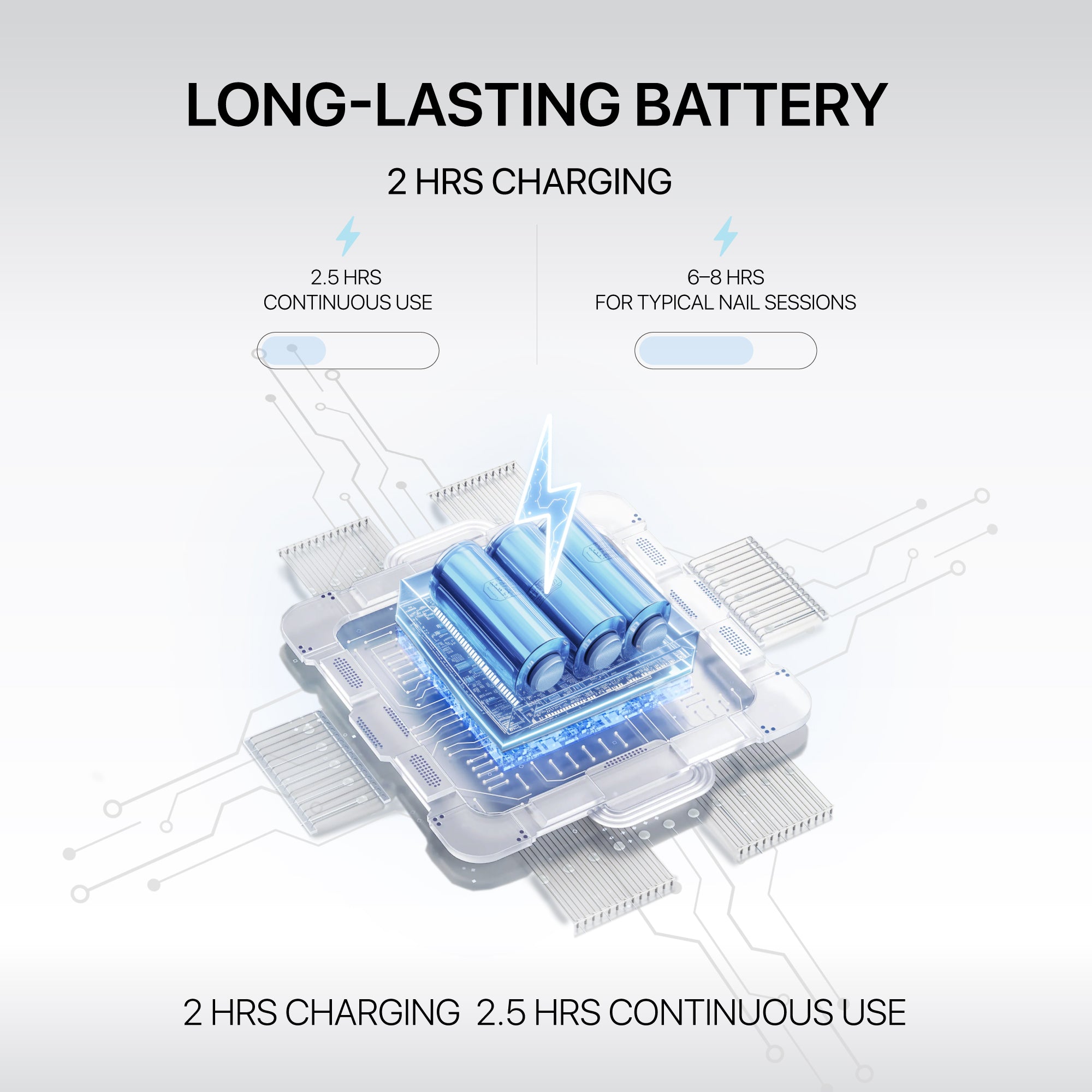 Rechargeable Cordless Nail Dust Collector