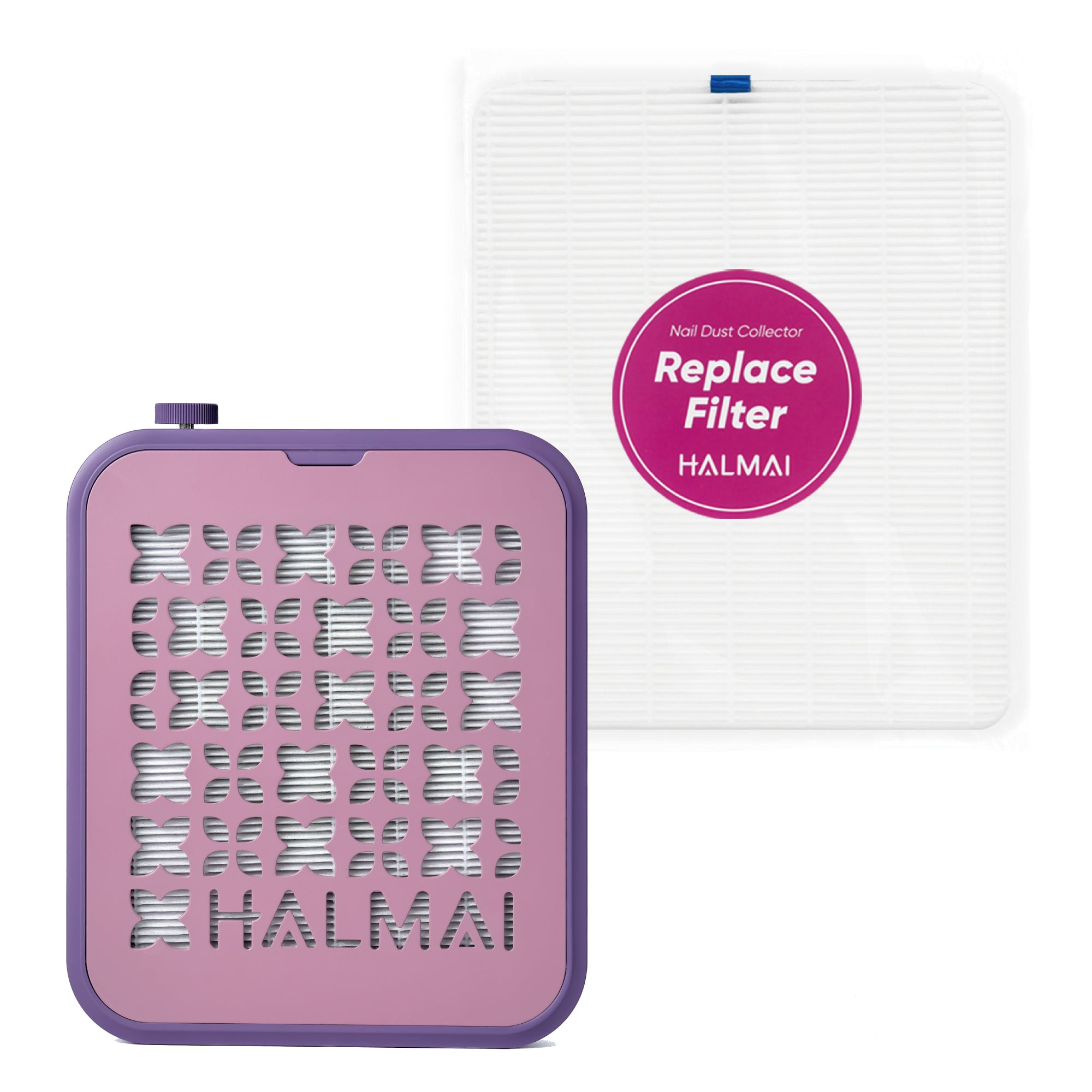 Rechargeable Cordless Nail Dust Collector Set 3 Mauve Violet