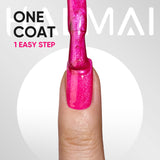 One Coat Gel-Neon Pink