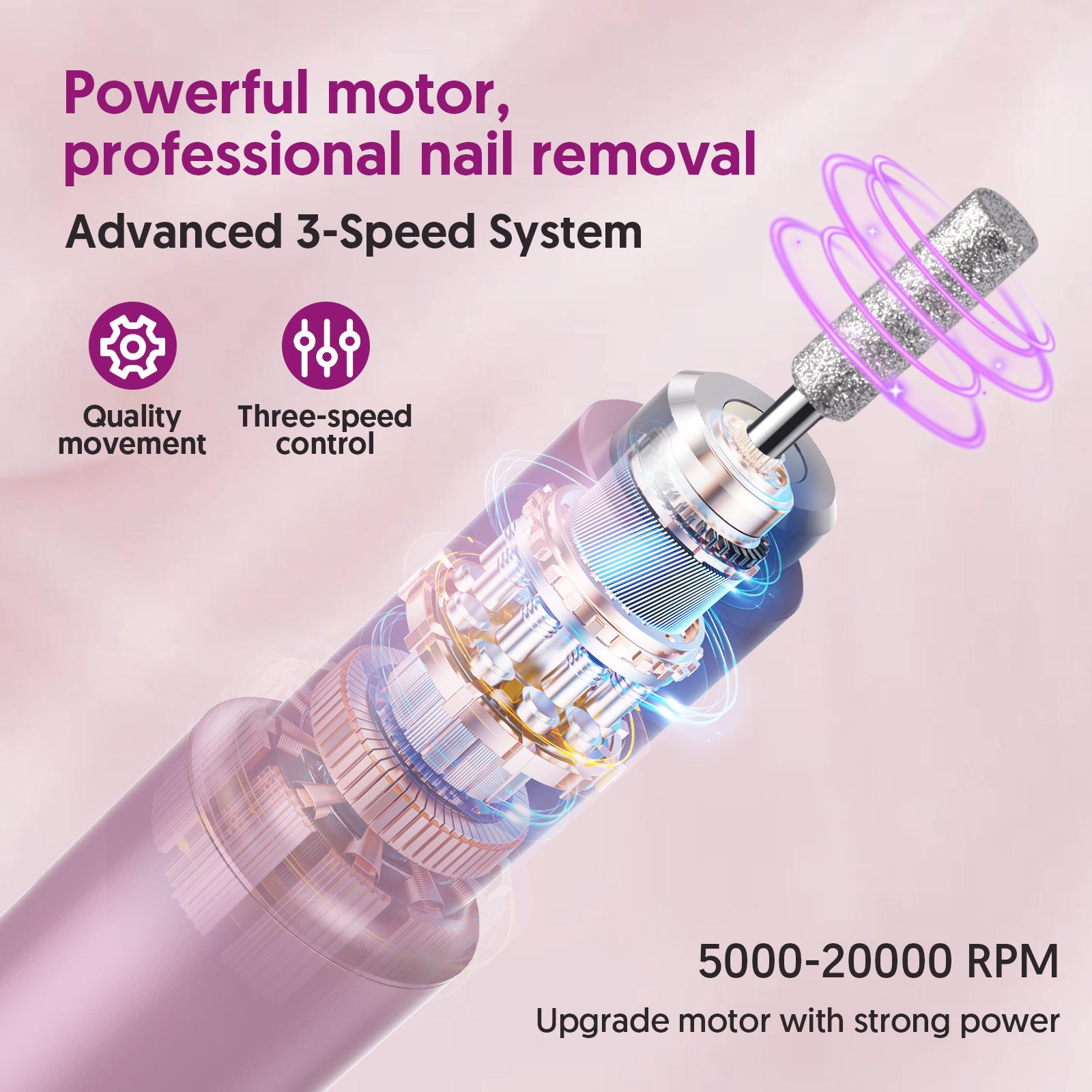 HMC180 Cordless Portable Electric Nail Drill Machine
