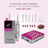 E-File Nail Drill with Zero Dust Kit