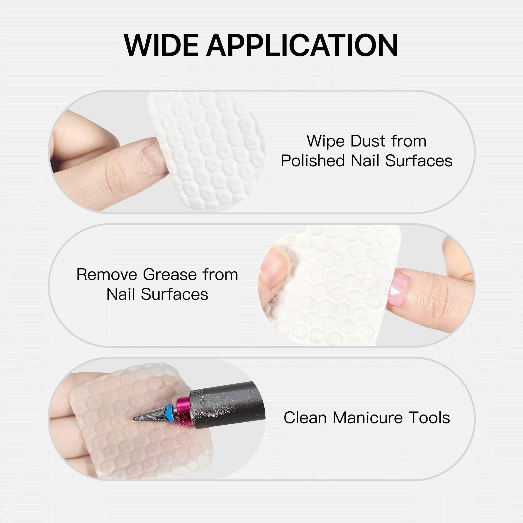 Soft-Grip Nail Wipes