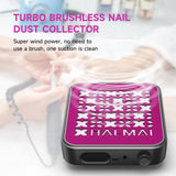 HALMAI Nail Dust Collector - 800Pa Suction & 5000 RPM Brushless Motor