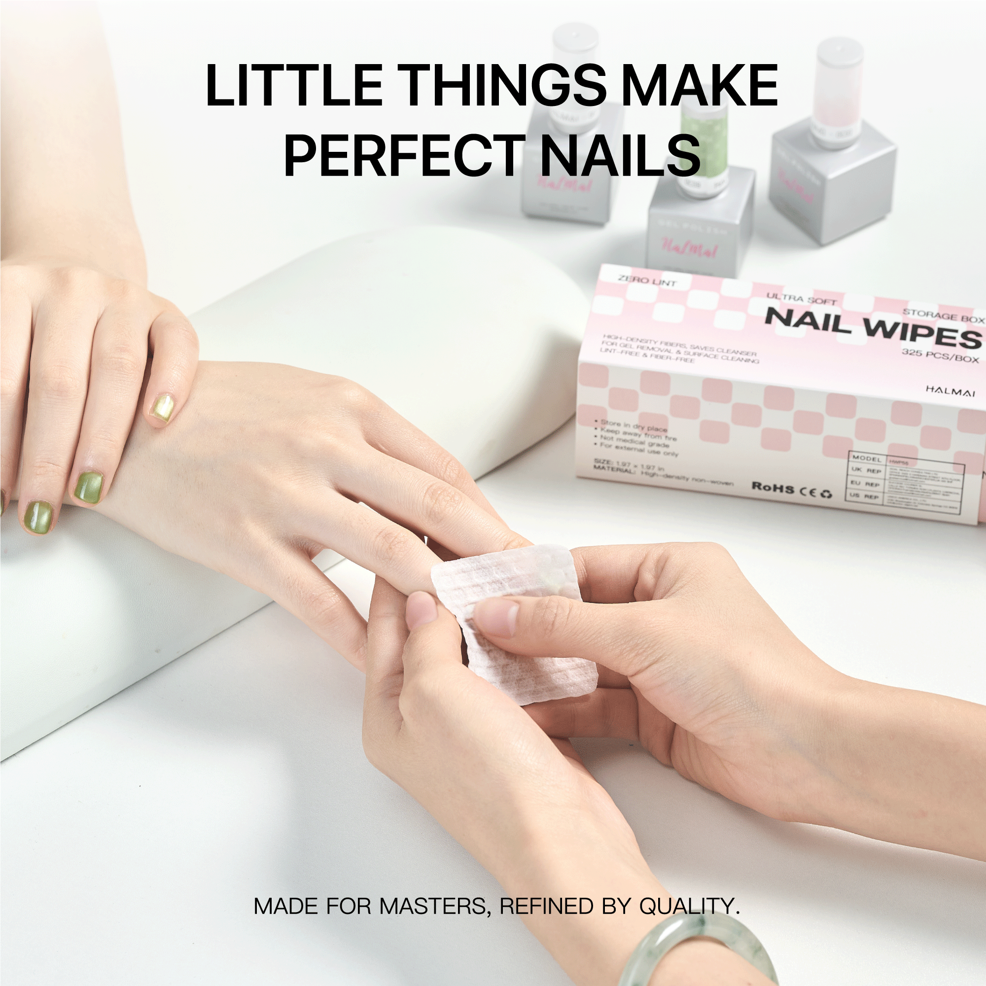 Soft-Grip Nail Wipes