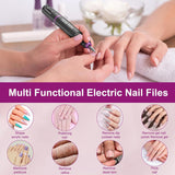 HMC180 Cordless Portable Electric Nail Drill Machine for Home with Max 20000 RPM