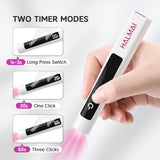 HALMAI UV Lamp Lite1 Handheld UV Nail Lamp for Gel Polish (White)