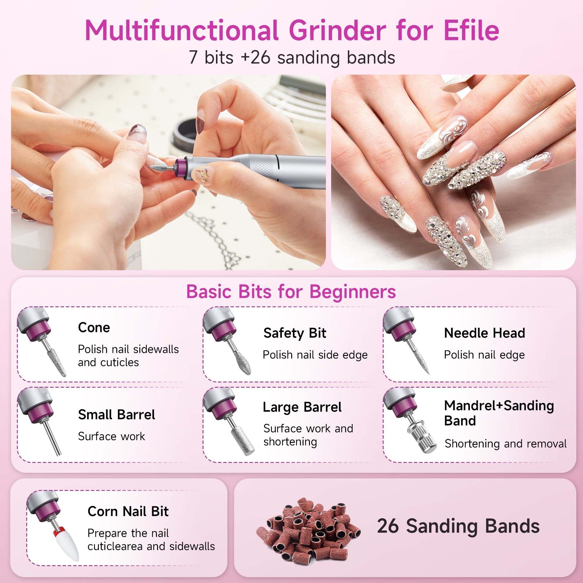 E-File Nail Drill with Zero Dust Kit
